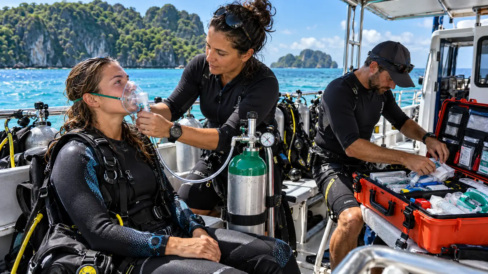 First Aid In House Training First Aid, CPR & Oxygen Certification | Wet Spot Diving Dauin