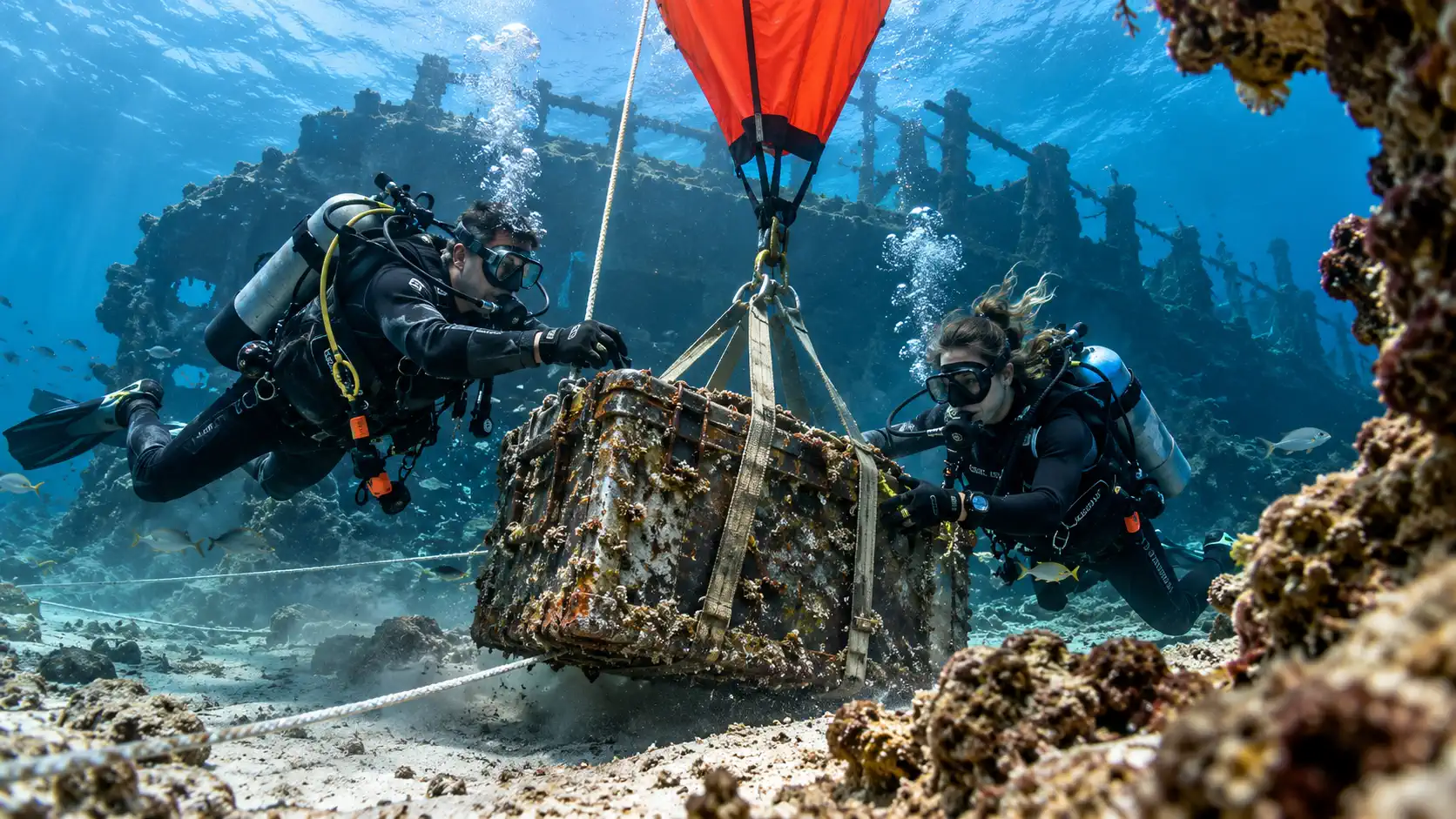 Wet spot scuba dauin search and recovery 5 -Wet Spot Scuba Diving Dauin Philippines