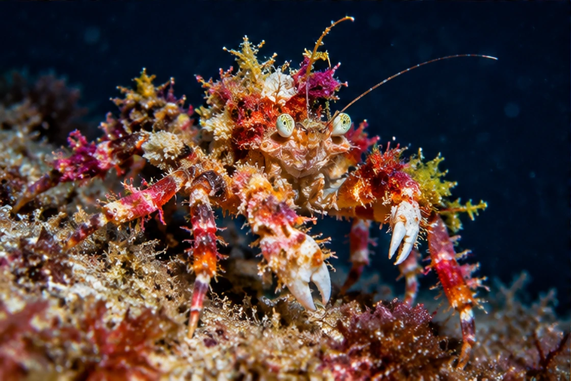 night crab night crab -Wet Spot Scuba Diving Dauin Philippines