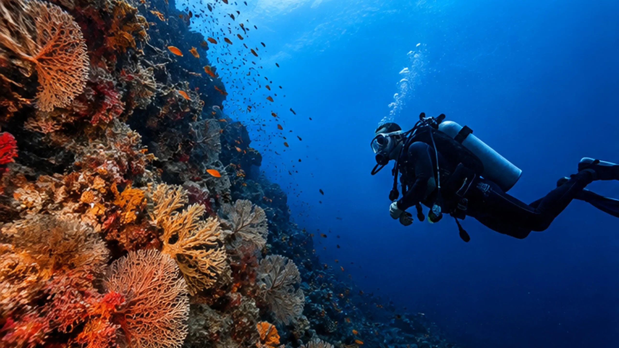 wet spot scuba dauin deep dive 40 coral wall exploration scaled -Wet Spot Scuba Diving Dauin Philippines
