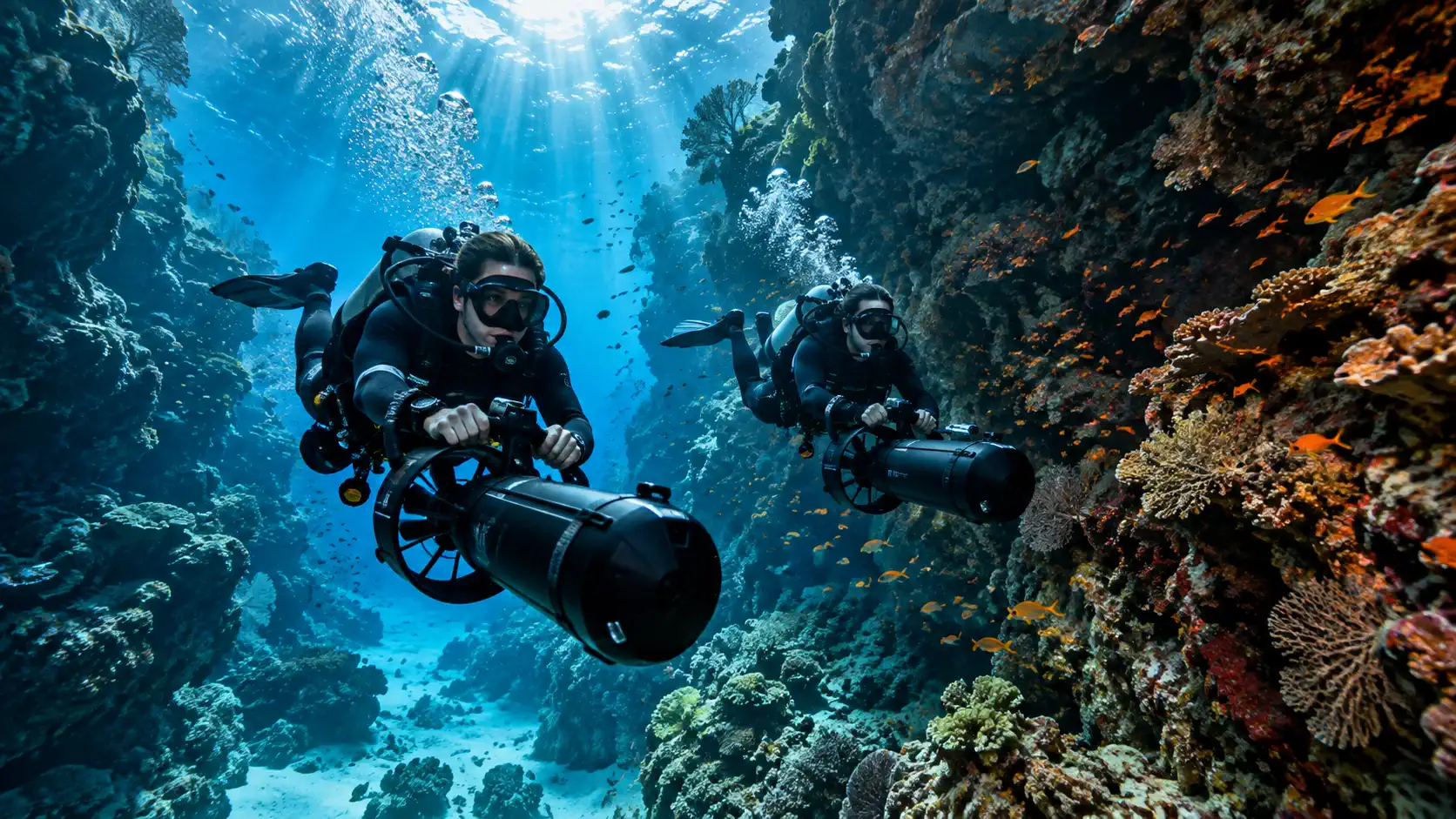 wet spot scuba dauin dpv diver 3 -Wet Spot Scuba Diving Dauin Philippines