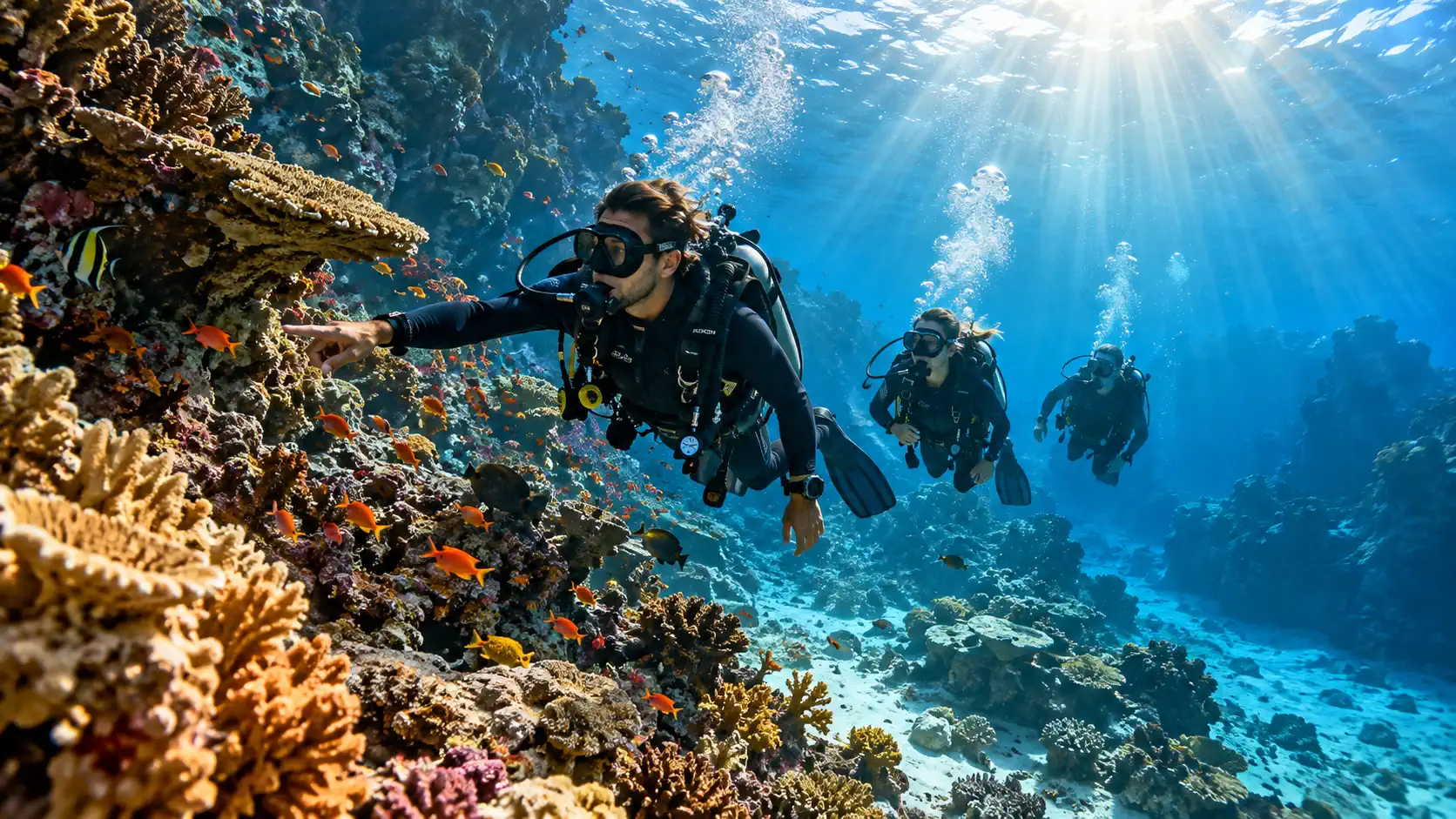 wet spot scuba dauin navigation diver 2 -Wet Spot Scuba Diving Dauin Philippines