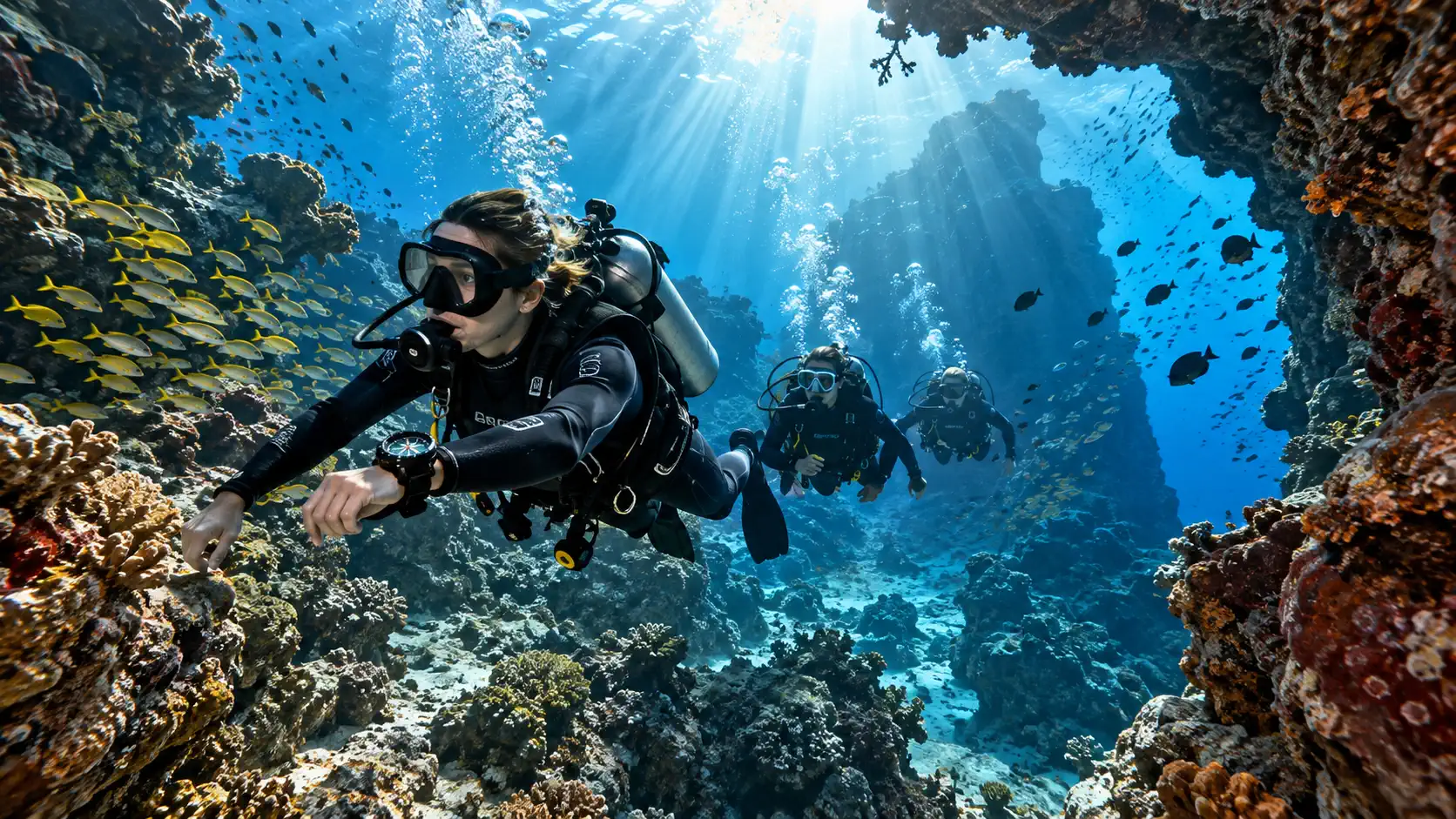 wet spot scuba dauin navigation diver 5 -Wet Spot Scuba Diving Dauin Philippines