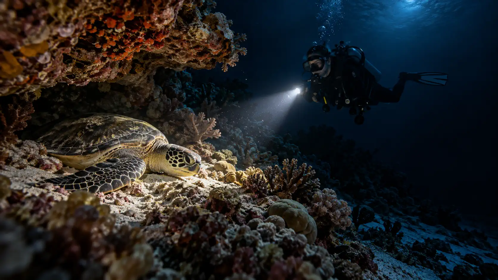 wet spot scuba dauin night diver 4 -Wet Spot Scuba Diving Dauin Philippines
