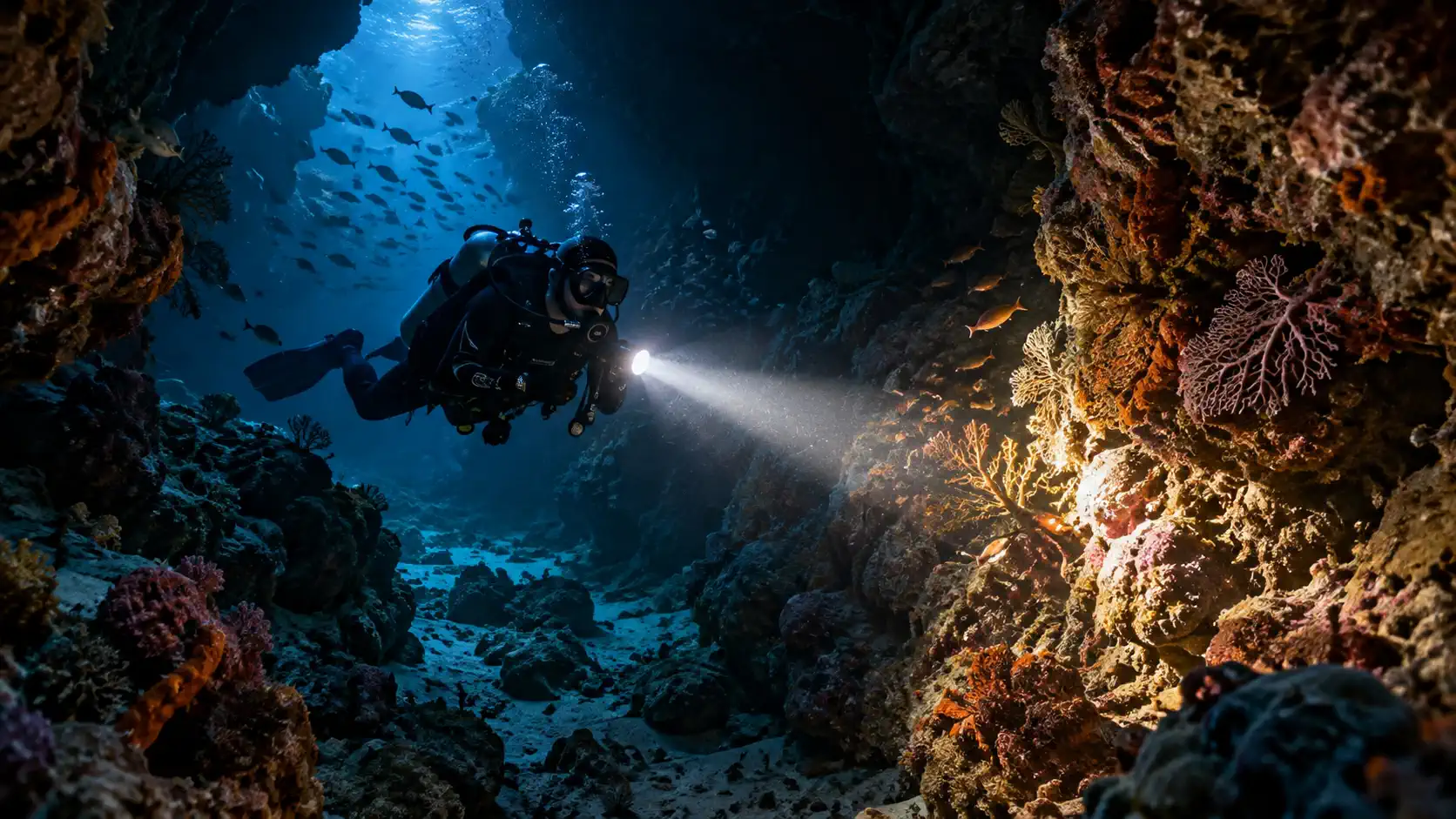 wet spot scuba dauin night diver 5 -Wet Spot Scuba Diving Dauin Philippines